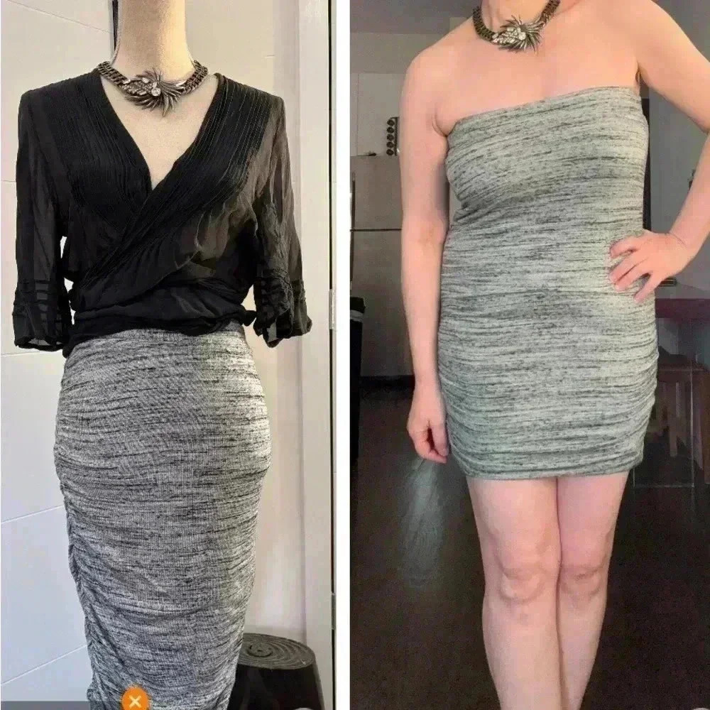 Splendid Sz Medium Side Ruched Skirt $98